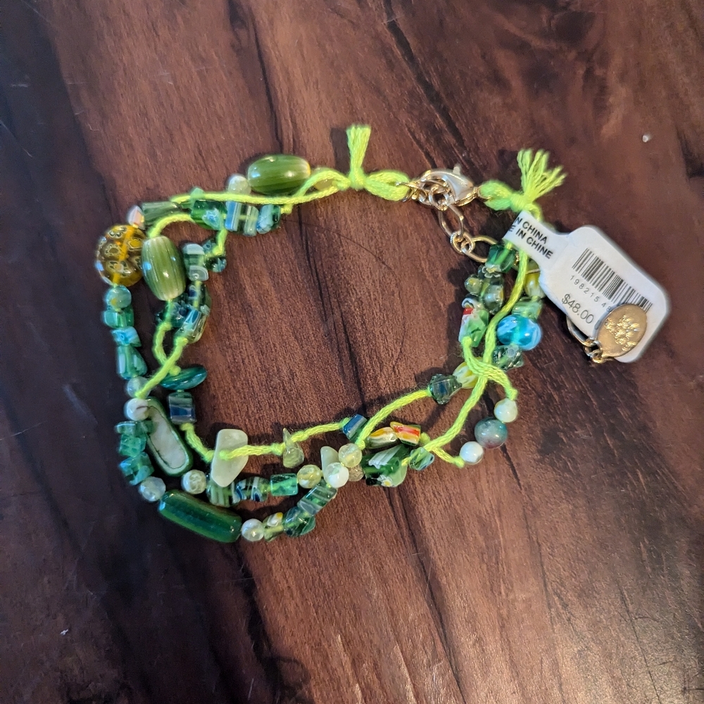 NWT Free People X Ariana Ost Marathon Anklet in Lime SOLD OUT - Picture 5 of 6